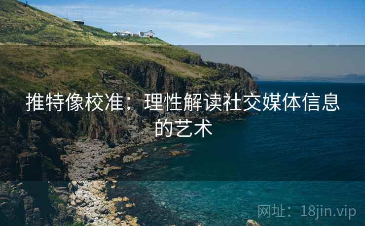 推特像校准:理性解读社交媒体信息的艺术 推特像校准:理性解读社交媒体信息的艺术